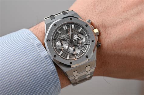 audemars piguet royal oak chronograph stainless steel|royal oak selfwinding mm price.